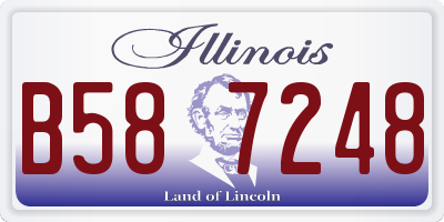 IL license plate B587248