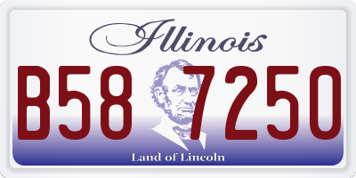 IL license plate B587250