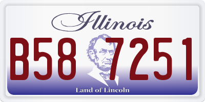 IL license plate B587251