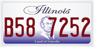 IL license plate B587252