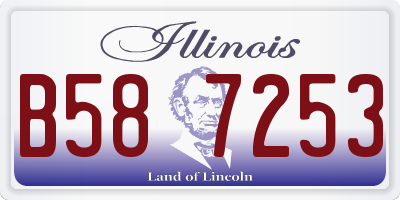 IL license plate B587253