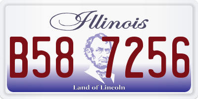 IL license plate B587256