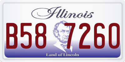 IL license plate B587260