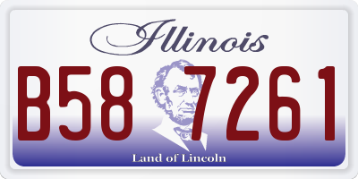 IL license plate B587261
