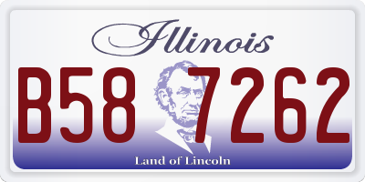 IL license plate B587262