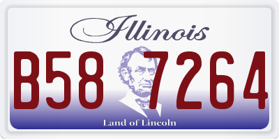 IL license plate B587264