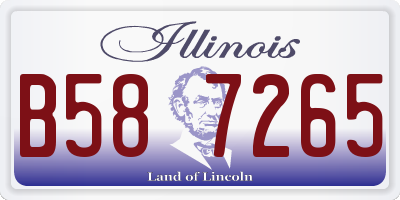 IL license plate B587265