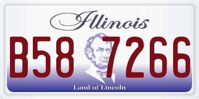 IL license plate B587266