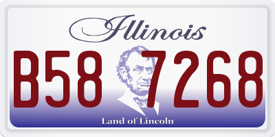 IL license plate B587268
