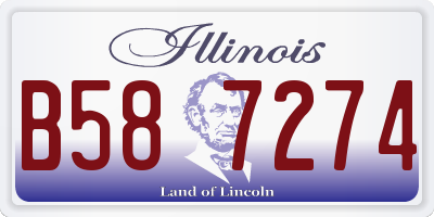 IL license plate B587274