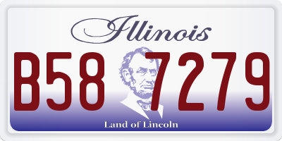IL license plate B587279