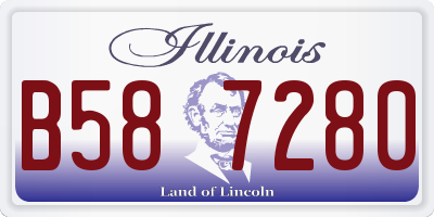 IL license plate B587280