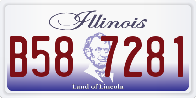 IL license plate B587281