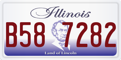 IL license plate B587282