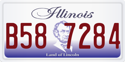 IL license plate B587284
