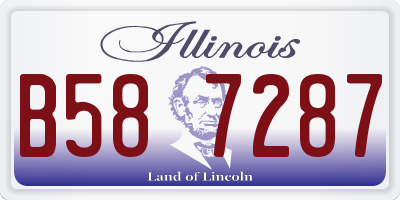 IL license plate B587287