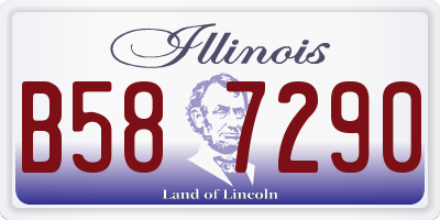 IL license plate B587290