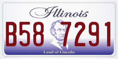 IL license plate B587291