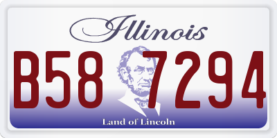 IL license plate B587294