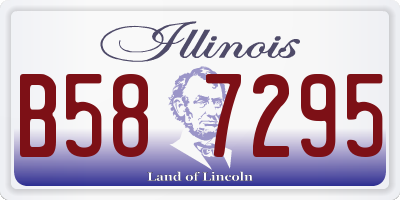IL license plate B587295