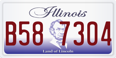 IL license plate B587304