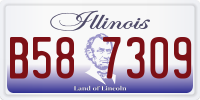 IL license plate B587309