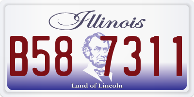 IL license plate B587311