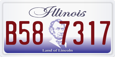 IL license plate B587317