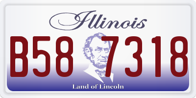IL license plate B587318