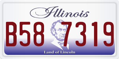 IL license plate B587319