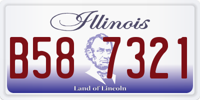IL license plate B587321