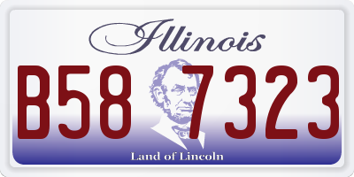 IL license plate B587323