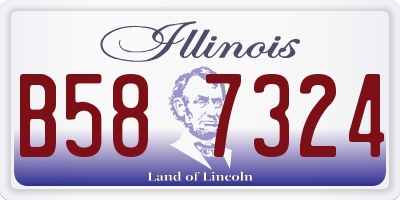 IL license plate B587324