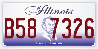 IL license plate B587326