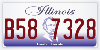 IL license plate B587328