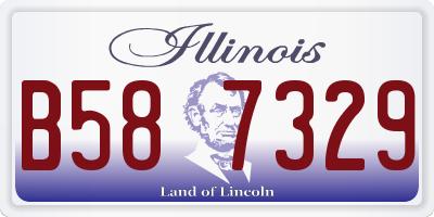 IL license plate B587329