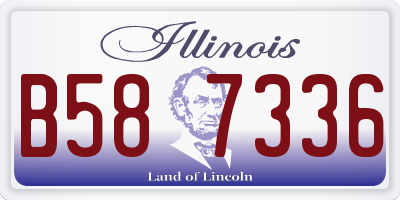 IL license plate B587336