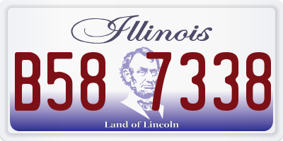 IL license plate B587338