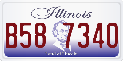 IL license plate B587340