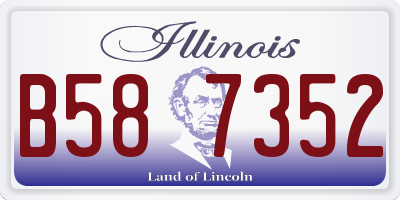 IL license plate B587352