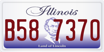 IL license plate B587370