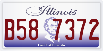 IL license plate B587372