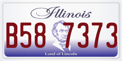 IL license plate B587373