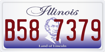 IL license plate B587379