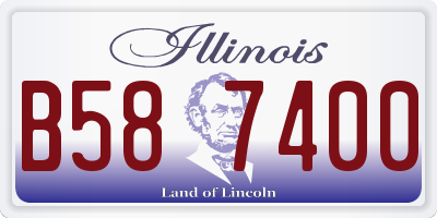 IL license plate B587400