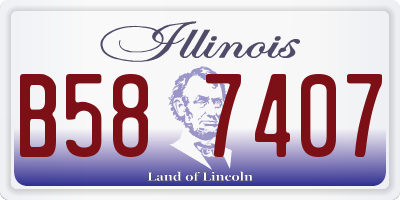 IL license plate B587407