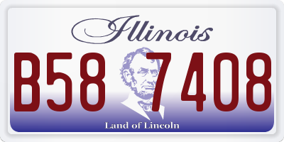 IL license plate B587408