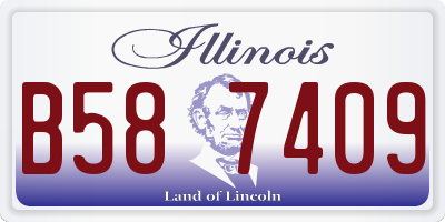 IL license plate B587409