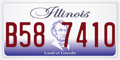 IL license plate B587410