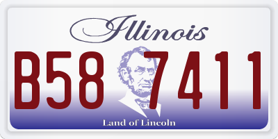 IL license plate B587411